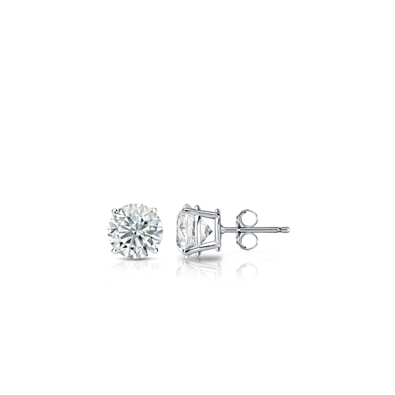 Round Lab Grown Diamond Earrings
