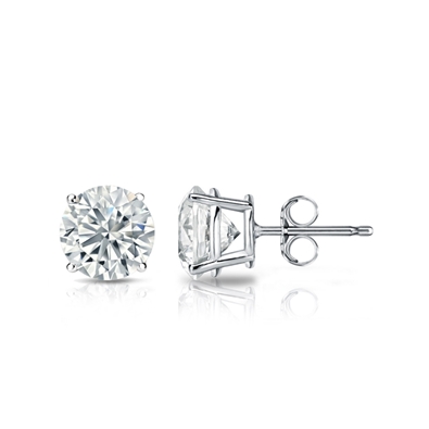 Round Lab Grown Diamond Earrings