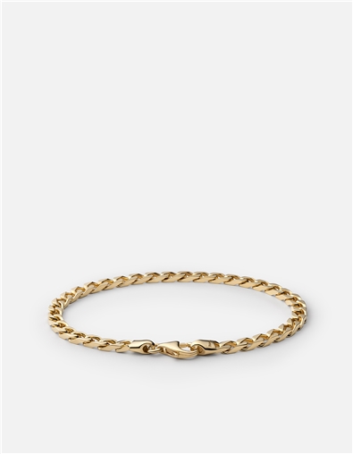 4MM Cuban Chain Bracelet Women's