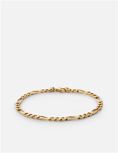 3mm Figaro Chain Bracelet Women's
