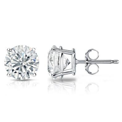 Round Lab Grown Diamond Earrings