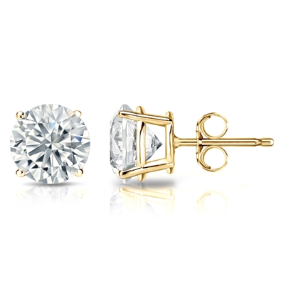 Round Lab Grown Diamond Earrings