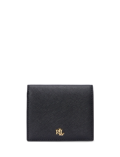 Crosshatch Leather-Compact Wallet