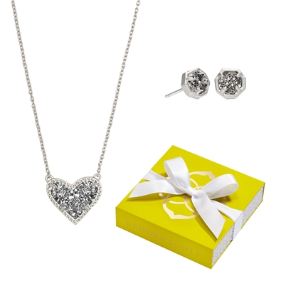 Ari Heart Necklace Nola Earring Gift Set