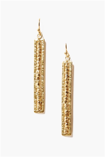 Yellow Gold Nugget Earrings