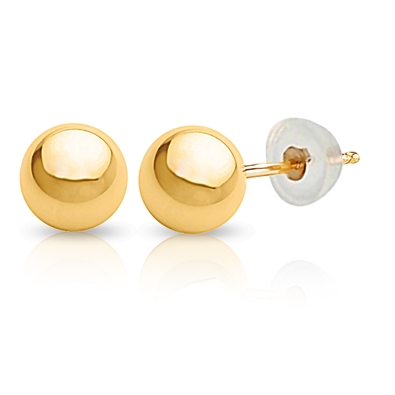 Gold Ball Earrings