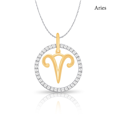Diamond Zodiac Necklace 0.20ct
