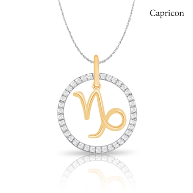 Diamond Zodiac Necklace 0.20ct