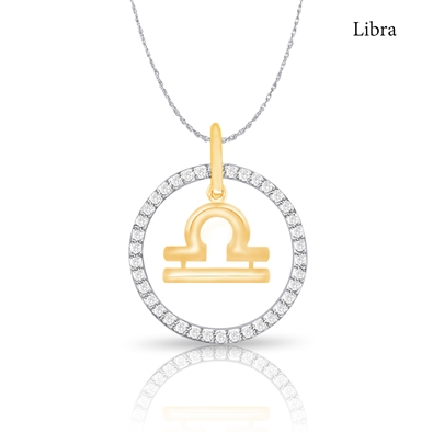 Diamond Zodiac Necklace 0.20ct