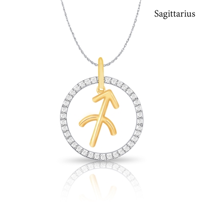 Diamond Zodiac Necklace 0.20ct
