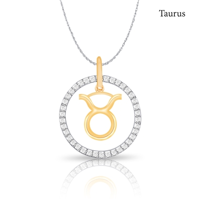 Diamond Zodiac Necklace 0.20ct
