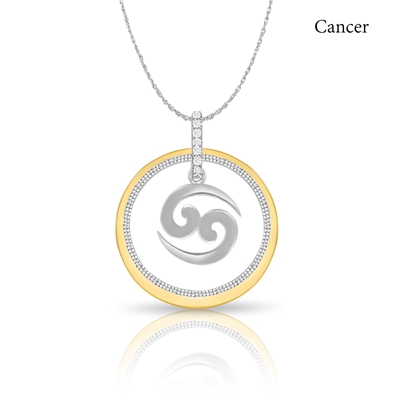 Diamond Zodiac Necklace 0.05ct
