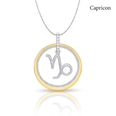 Diamond Zodiac Necklace 0.05ct