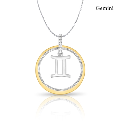 Diamond Zodiac Necklace 0.05ct