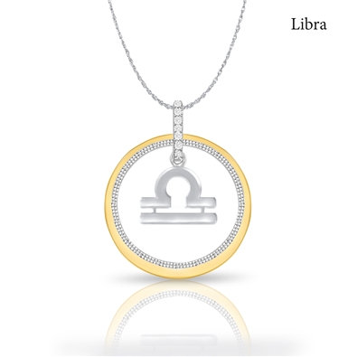 Diamond Zodiac Necklace 0.05ct