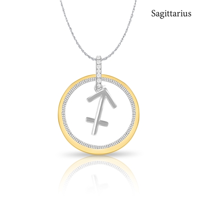Diamond Zodiac Necklace 0.05ct