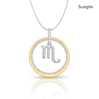 Diamond Zodiac Necklace 0.05ct