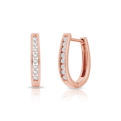 Diamond Hoop Earrings