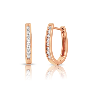 Diamond Hoop Earrings