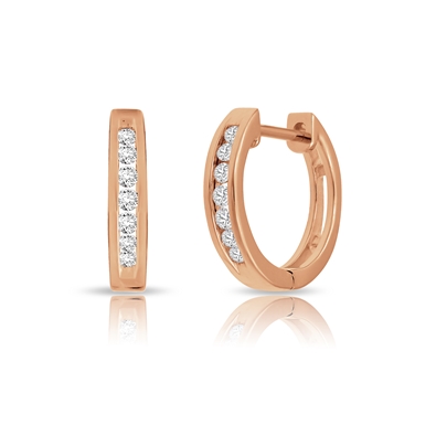 Diamond Hoop Earrings
