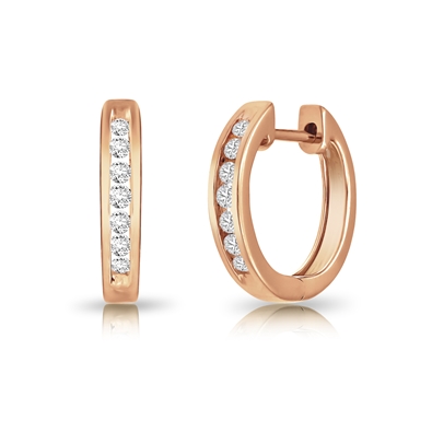 Diamond Hoop Earrings