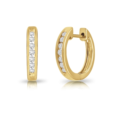 Diamond Hoop Earrings