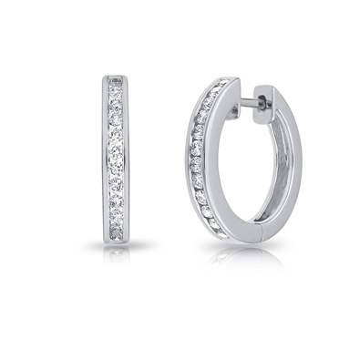 Diamond Hoop Earrings