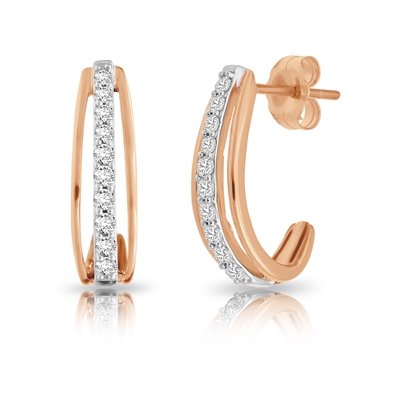 Diamond Hoop Earrings
