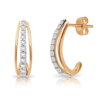 Diamond Hoop Earrings