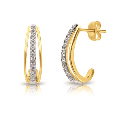 Diamond Hoop Earrings