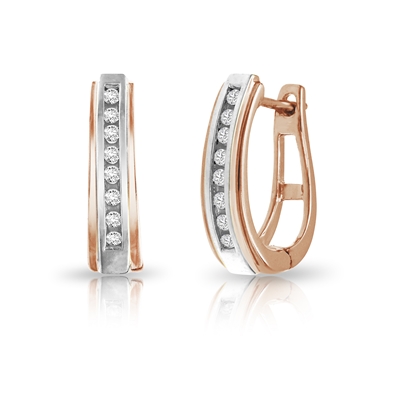 Diamond Hoop Earrings