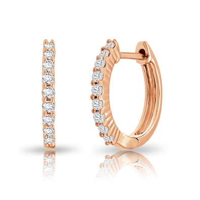 Diamond Hoop Earrings
