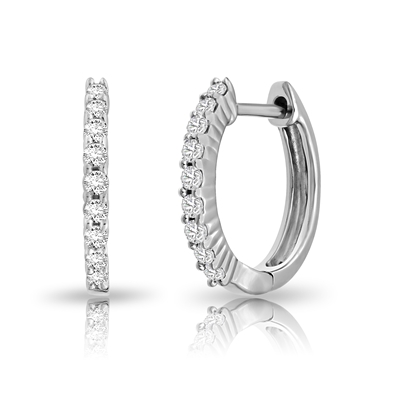Diamond Hoop Earrings