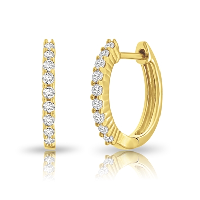 Diamond Hoop Earrings