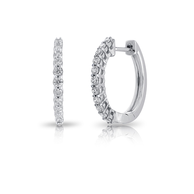 Diamond Hoop Earrings