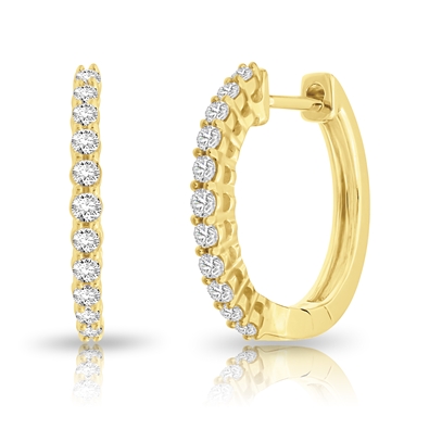 Diamond Hoop Earrings