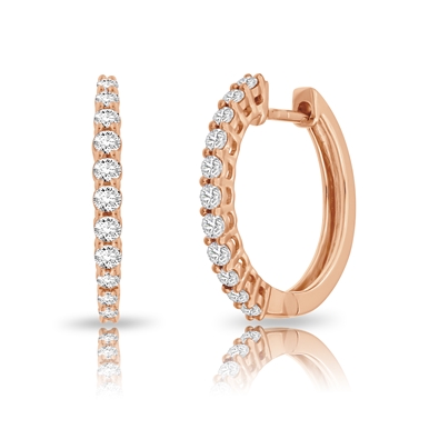 Diamond Hoop Earrings