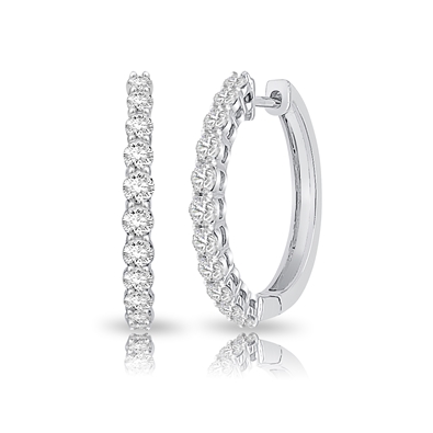 Diamond Hoop Earrings