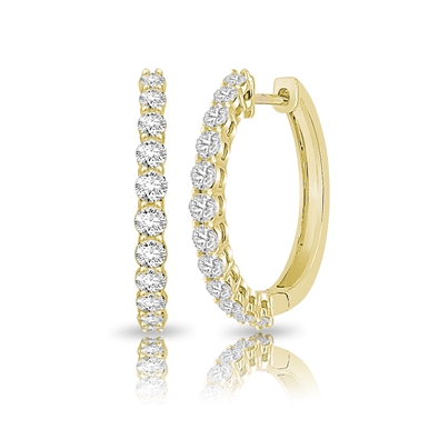 Diamond Hoop Earrings