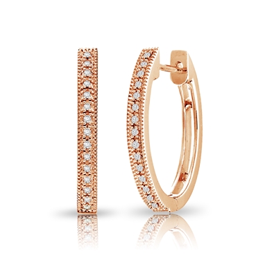 Diamond Hoop Earrings