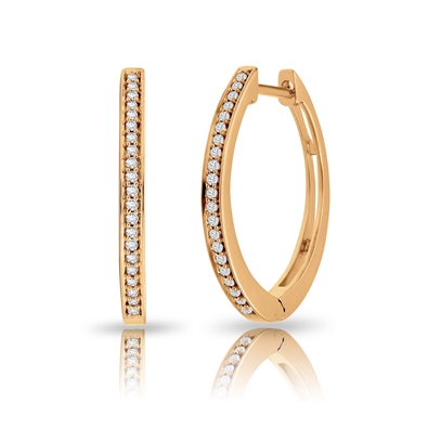 Diamond Hoop Earrings