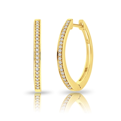 Diamond Hoop Earrings