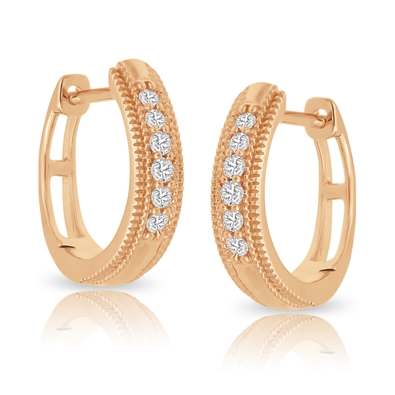 Diamond Hoop Earrings