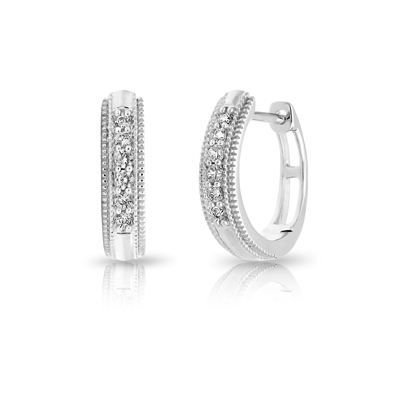 Diamond Hoop Earrings