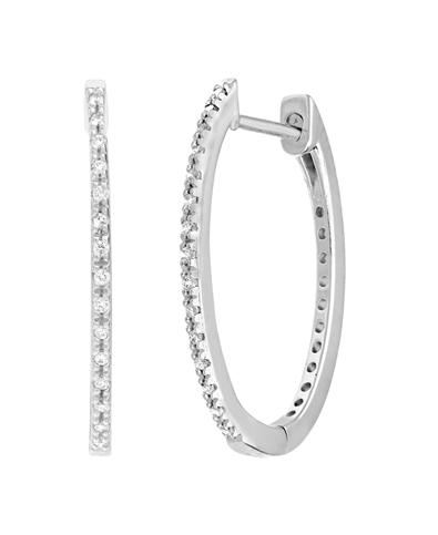 Diamond Hoop Earrings