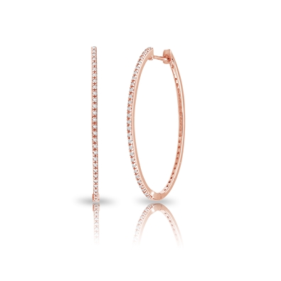 Diamond Hoop Earrings