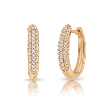 Diamond Hoop Earrings