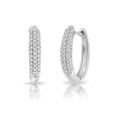 Diamond Hoop Earrings