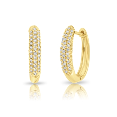 Diamond Hoop Earrings