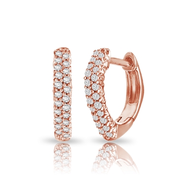 Diamond Hoop Earrings